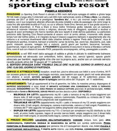 Sporting Club Lägenhetshotell Praia a Mare